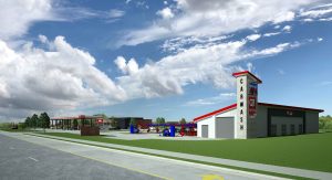 an artificial rendering of a QuikTrip